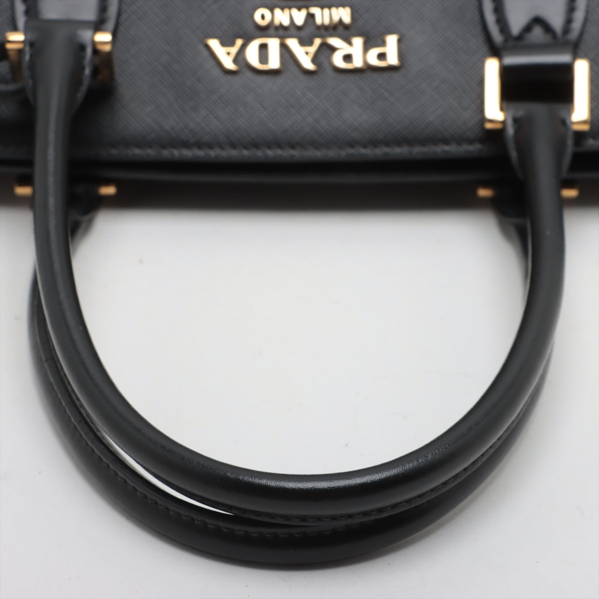 Prada Saffiano Two-Way Shoulder Bag Black