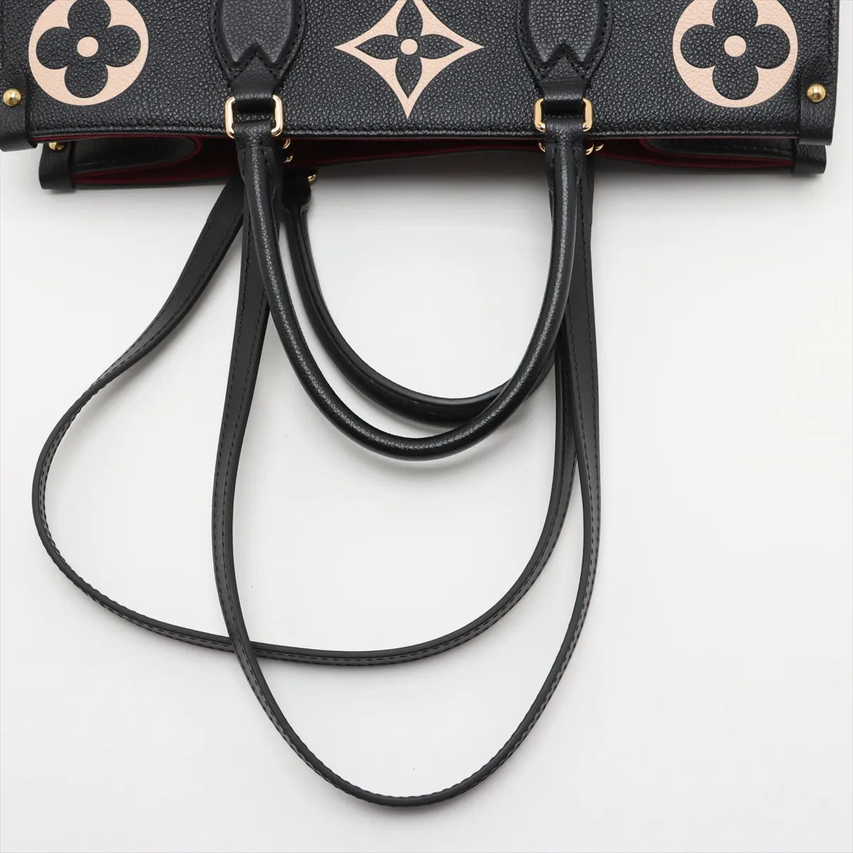 Louis Vuitton Bicolor Monogram Empreinte On the Go MM Black x Creme