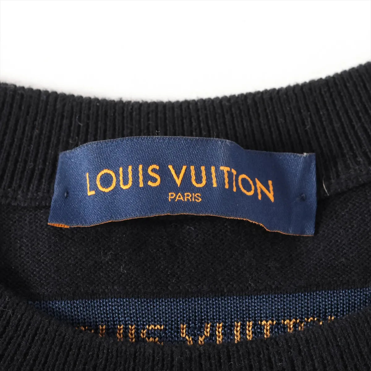 Louis Vuitton Cotton Silk Knitwear T-shirt Black