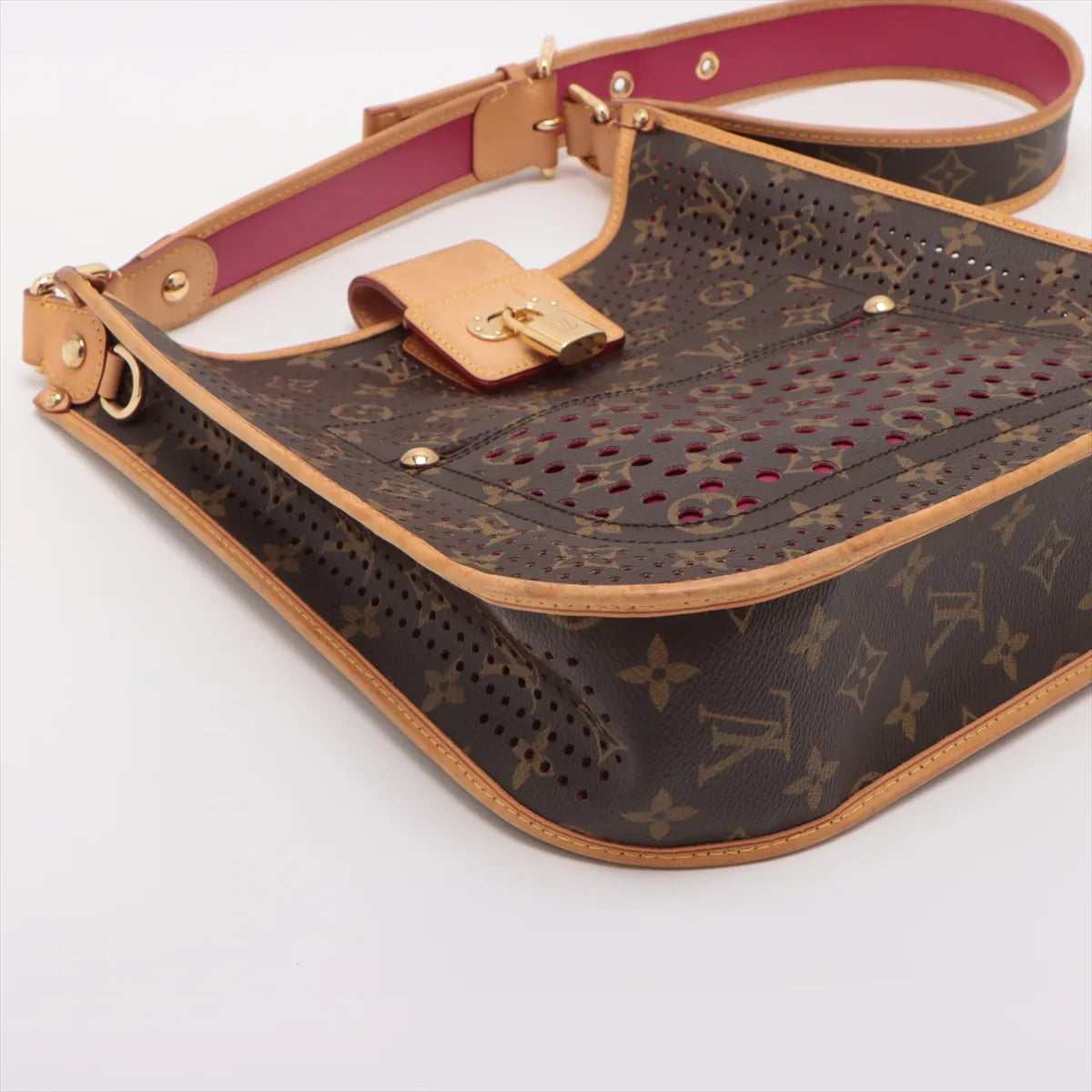 Louis Vuitton Monogram Perforated Musette Brown x Pink