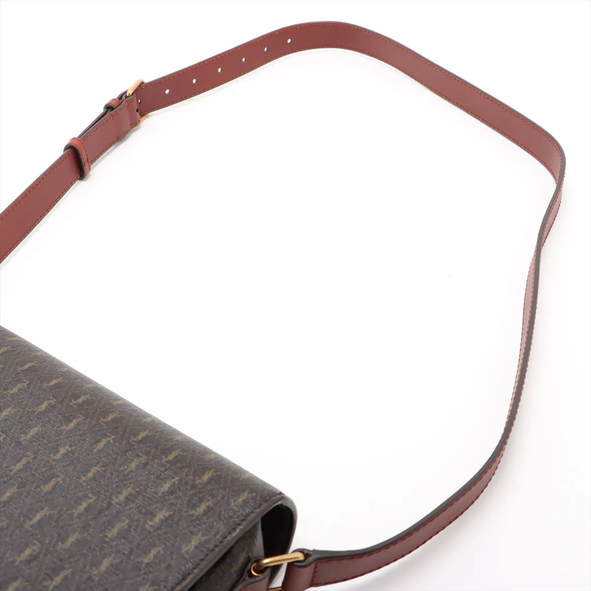 Saint Laurent Paris Monogram Medium Shoulder Bag Brown