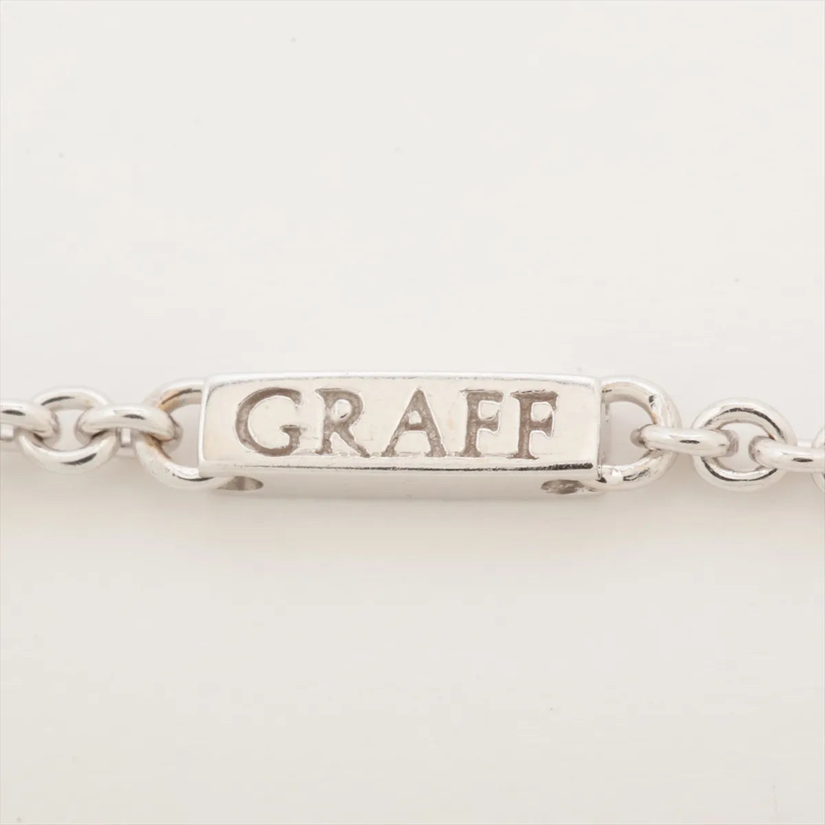 Graff Diamond Colored Stone Station Necklace White Gold