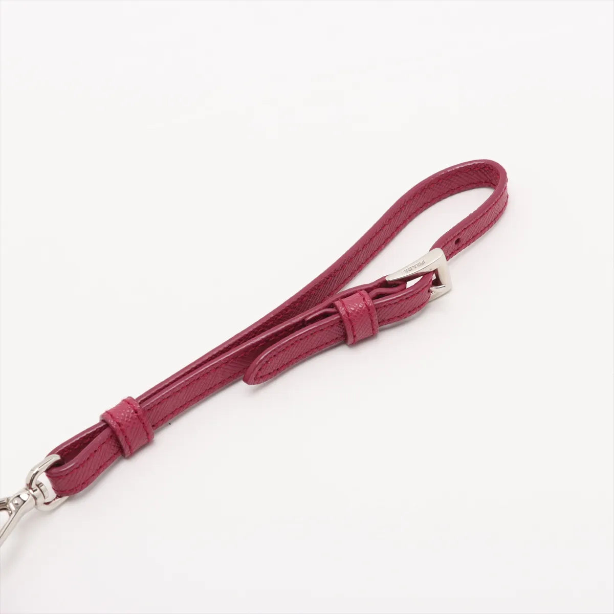 Prada Tessuto Nylon Leather Wristlet Red