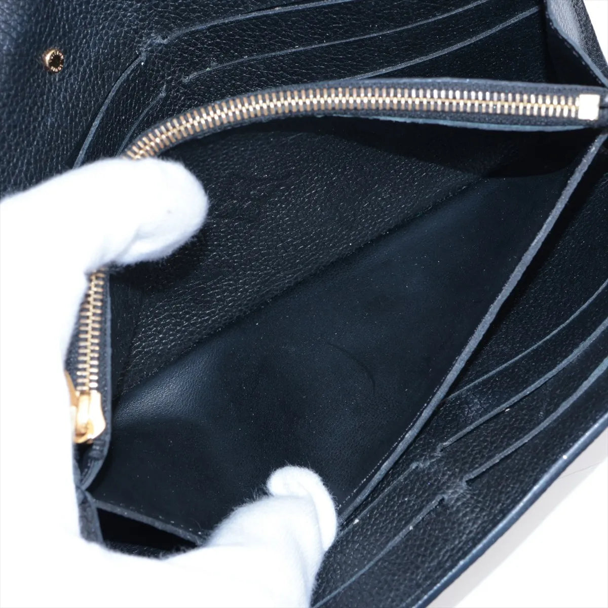 Louis Vuitton Monogram Empreinte Métis Long Wallet Black