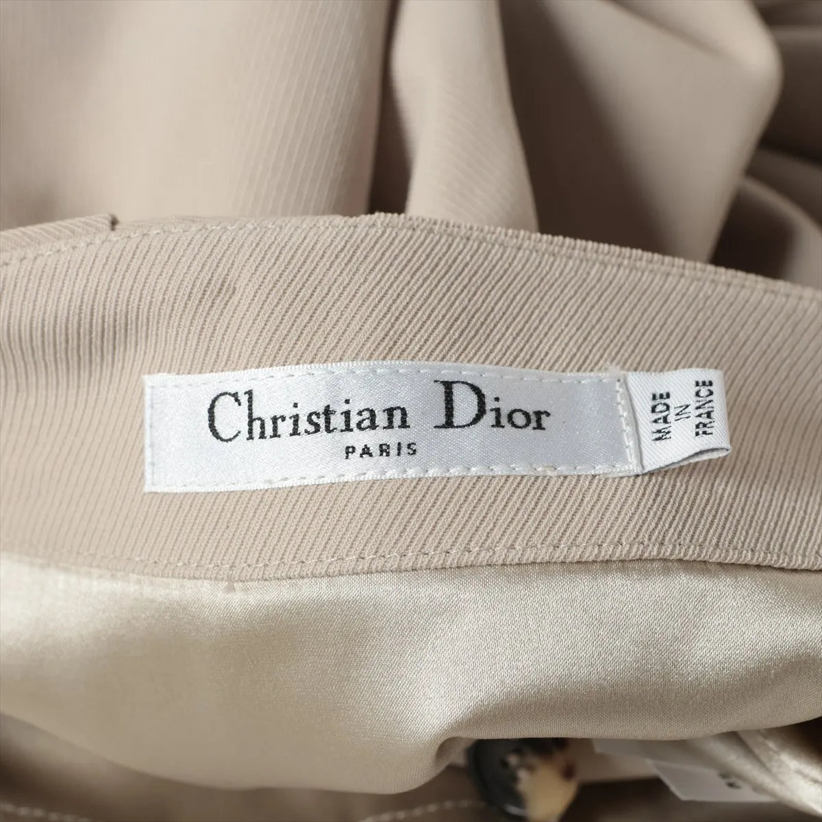 Christian Dior Wool Skirt Beige