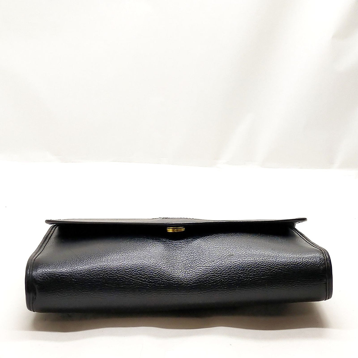 Yves Saint Laurent Leather Clutch Bag Black