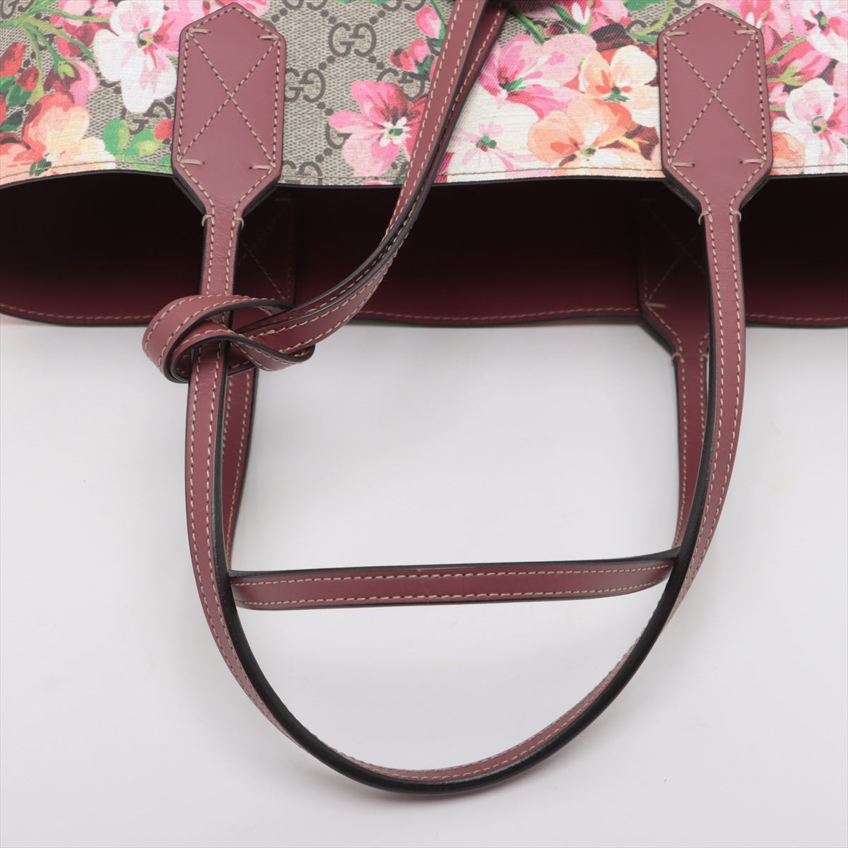 Gucci GG Logo Blooms Reversible Tote Bag Pink