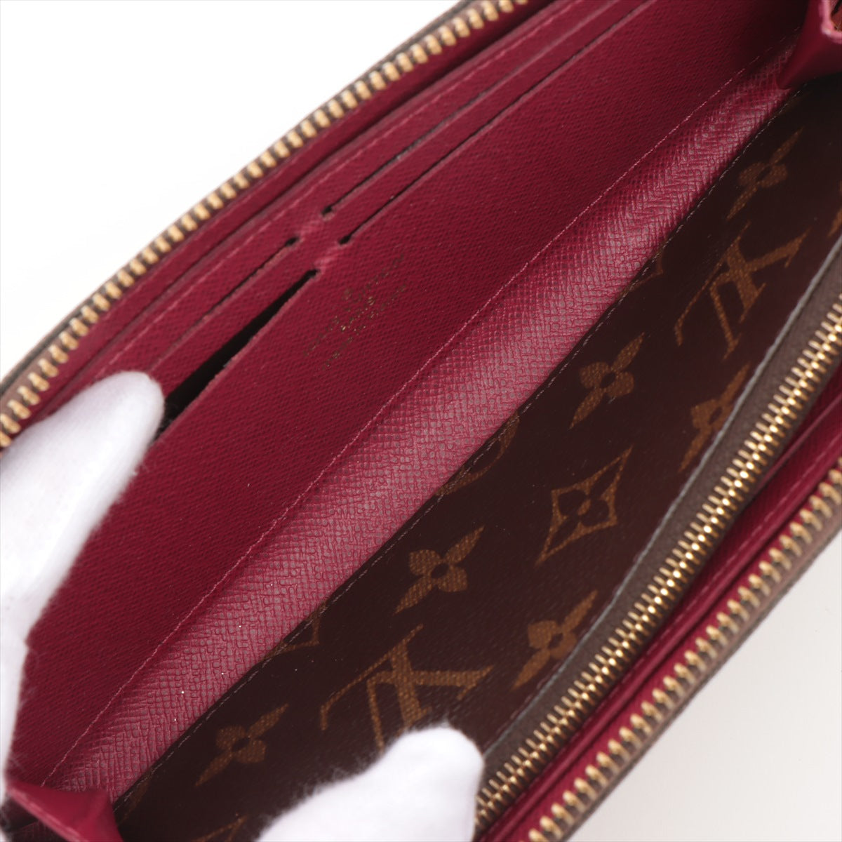 Louis Vuitton Monogram Clemence Long Wallet Fuchsia