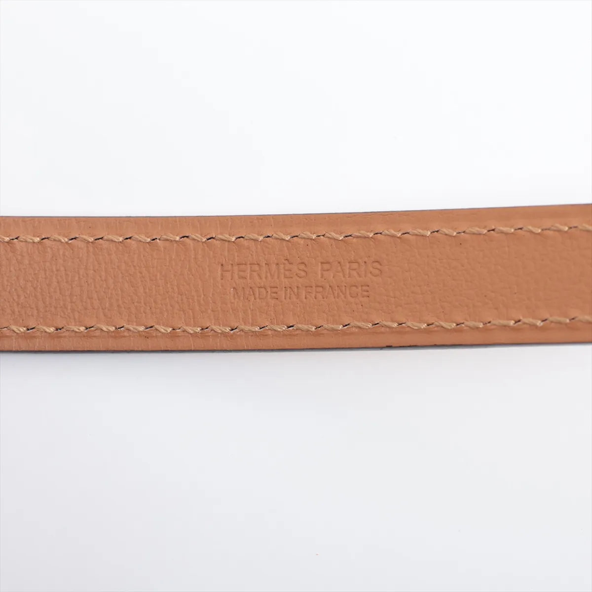 Hermès Pop H Leather Belt Craie