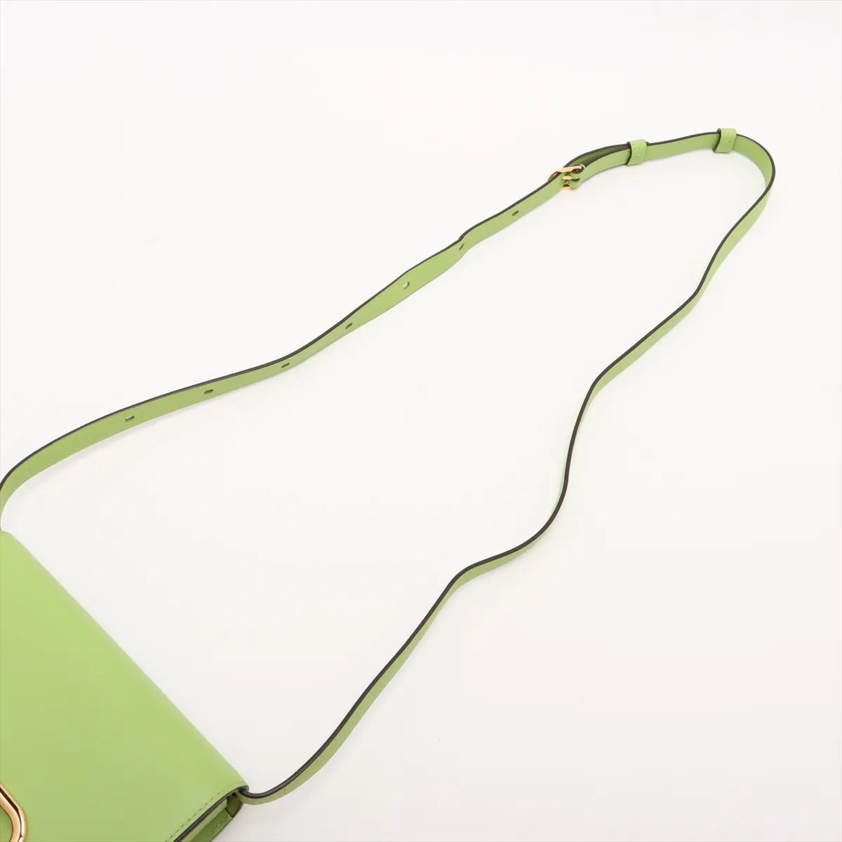 Delvaux Lingot Small Leather Shoulder Bag Green