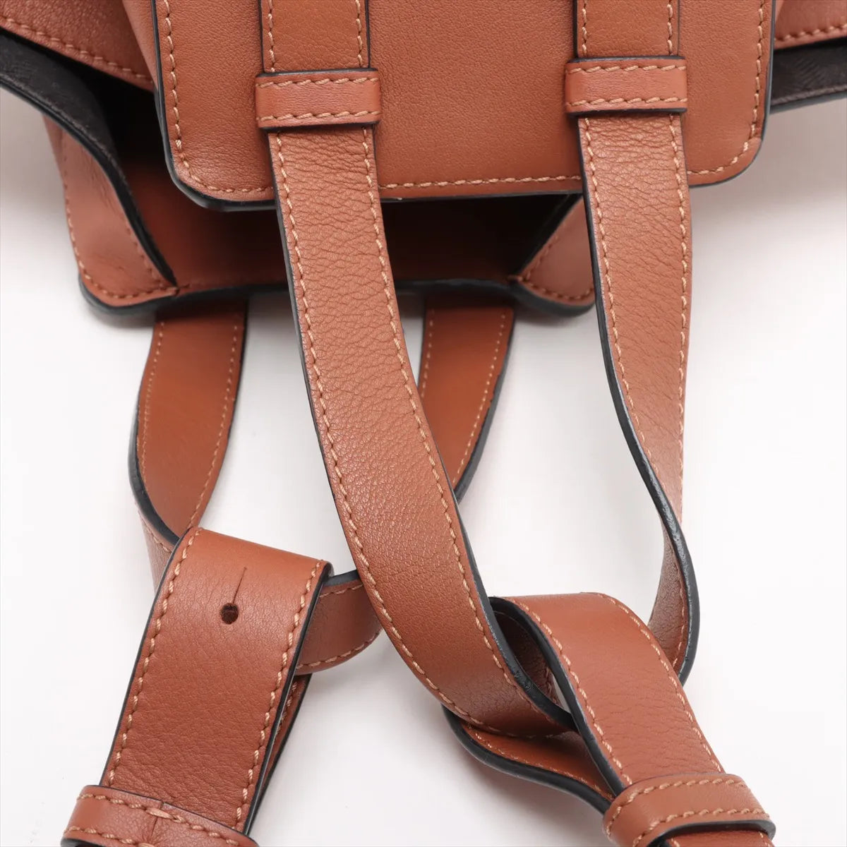 Loewe Hammock Small Leather Two-Way Handbag Brown