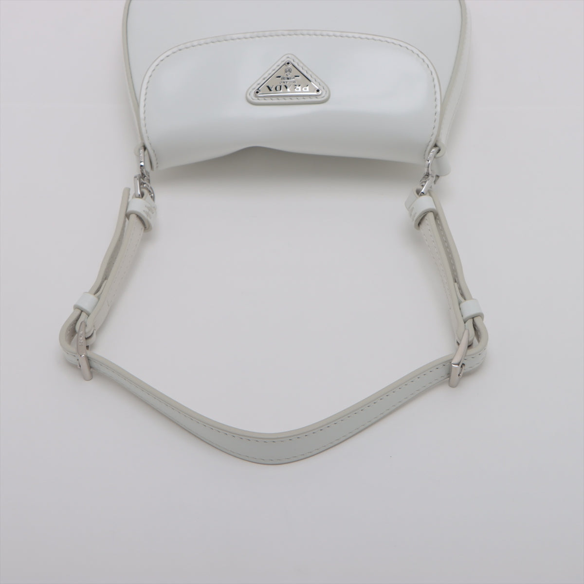 Prada Cleo Brushed Leather Shoulder Bag White * PREORDER *