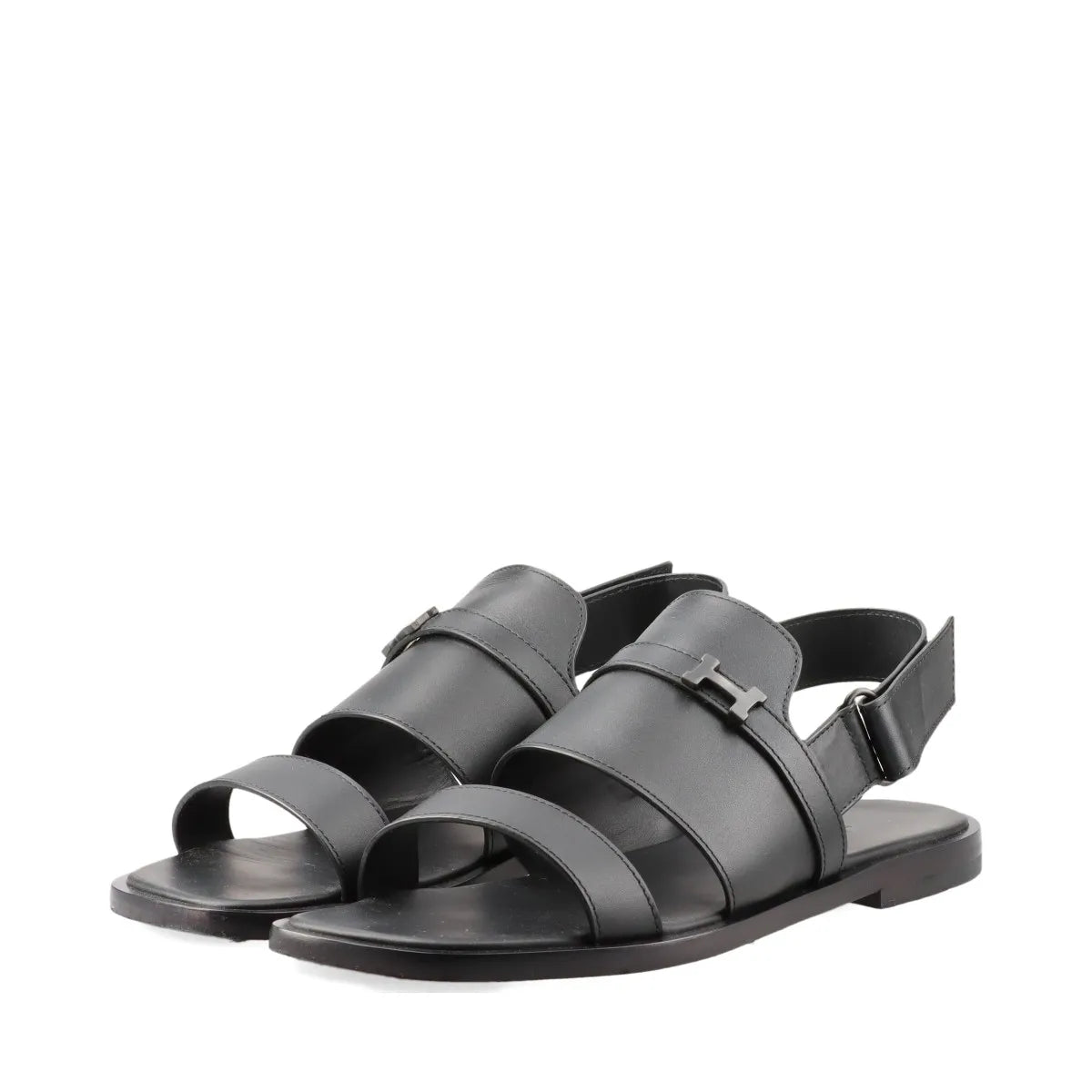 Hermès Constance Leather Sandal Black
