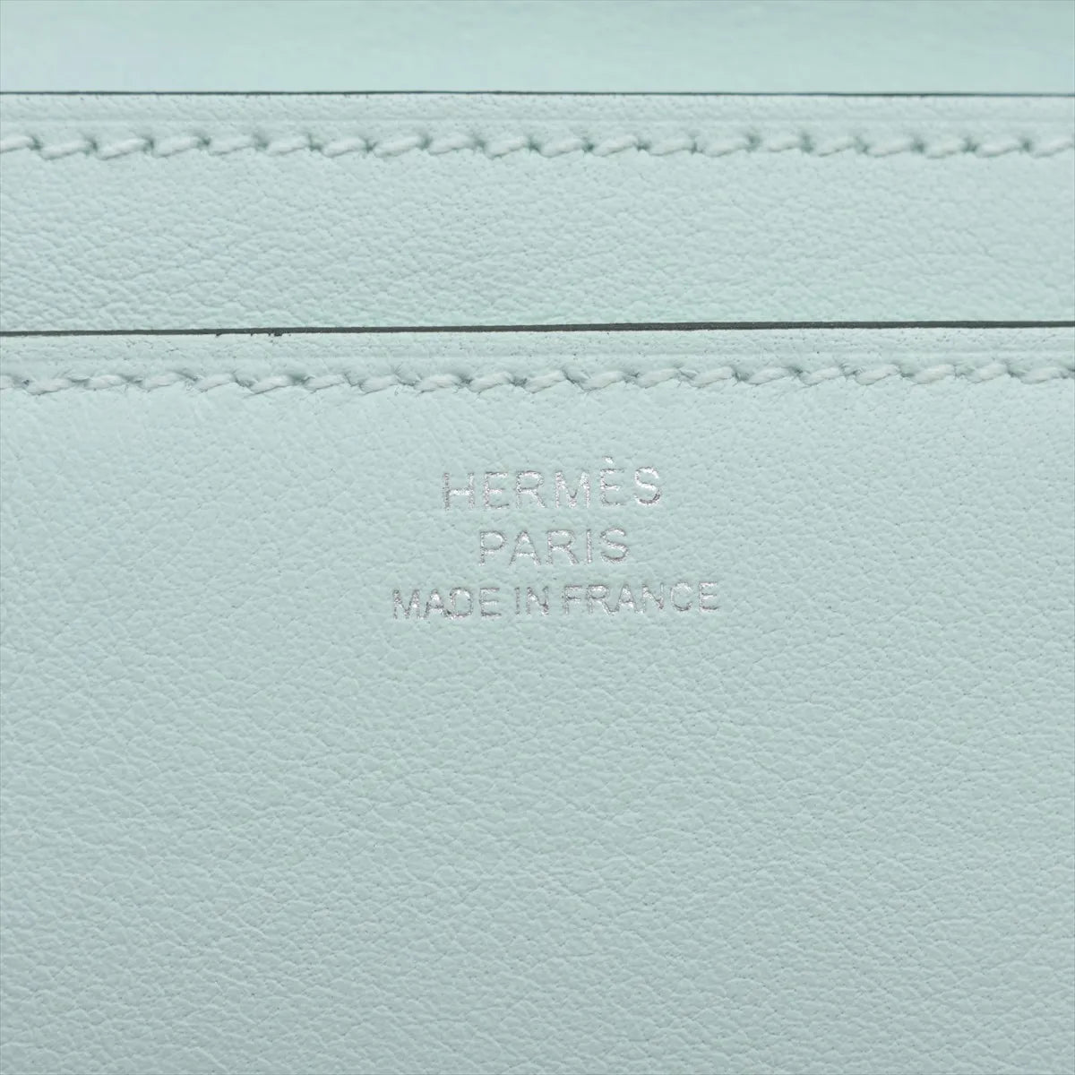 Hermès Hermèsnap Togo Swift Card Holder Vert Peppermint