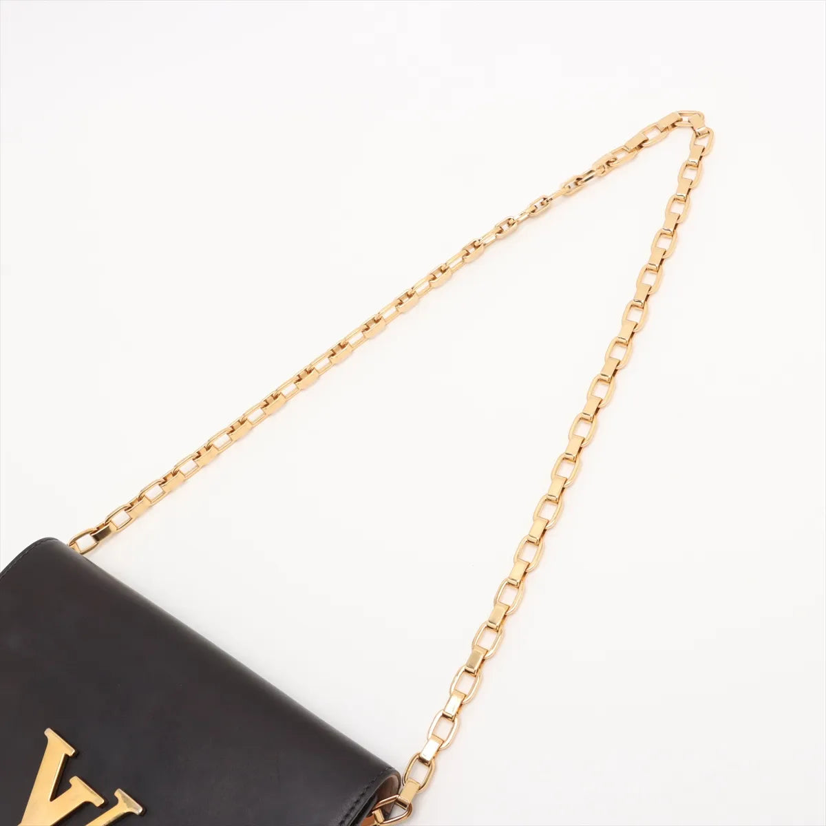 Louis Vuitton LV Logo Pochette Louise MM Black