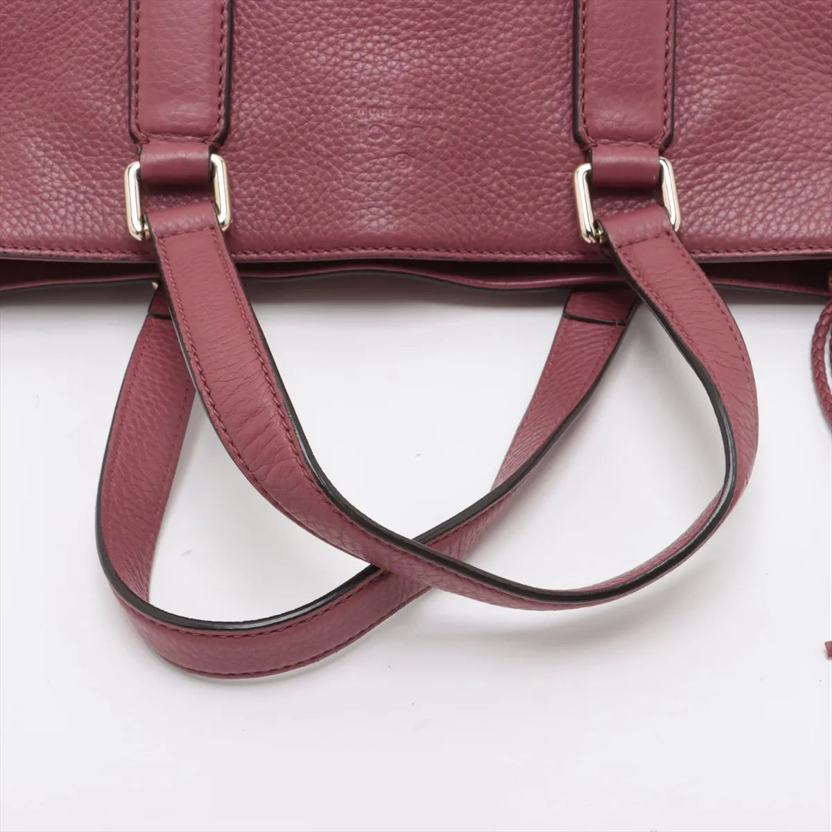 Gucci Bamboo Tassel Leather Two-Way Handbag Pink