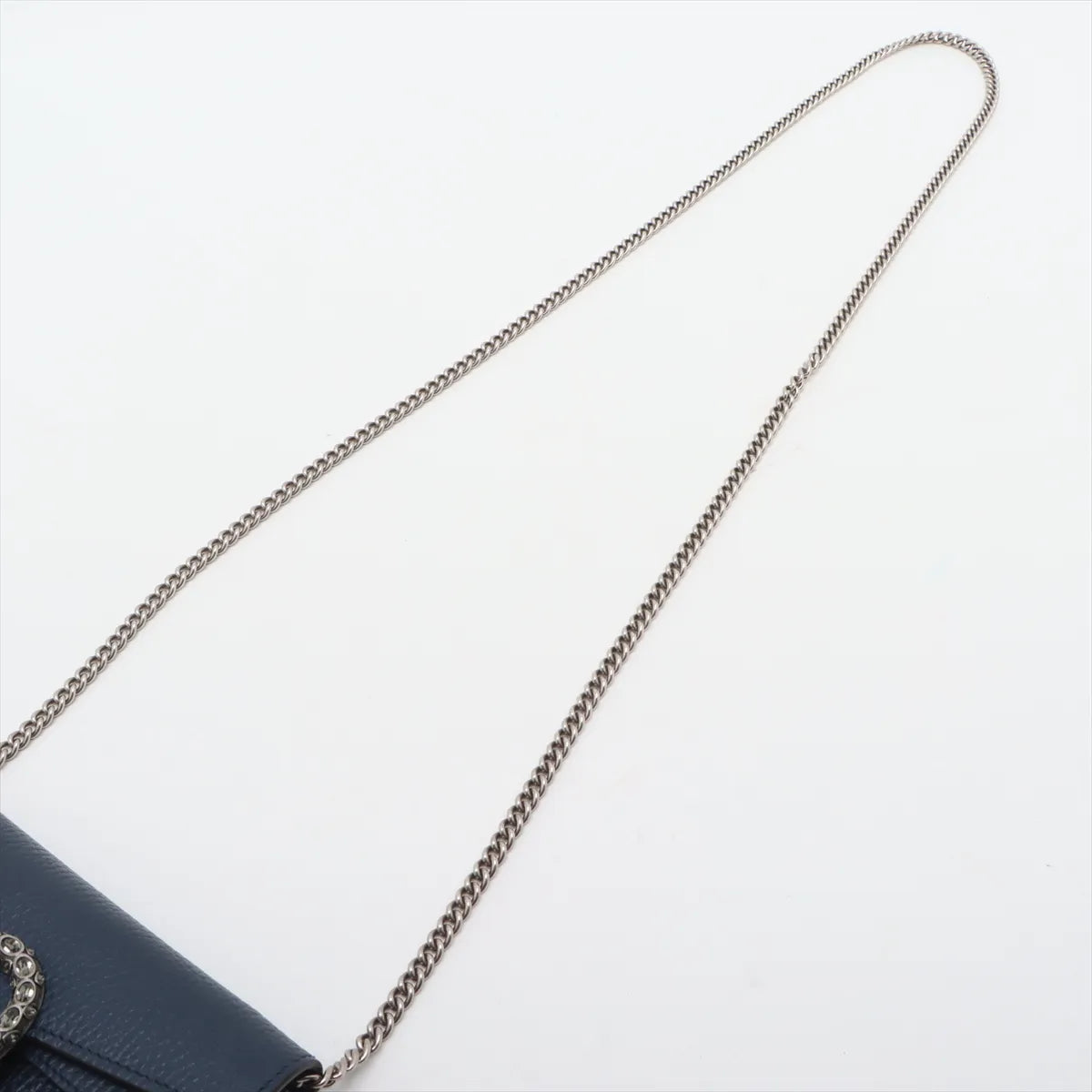 Gucci Dionysus Leather Chain Shoulder Bag Navy Blue