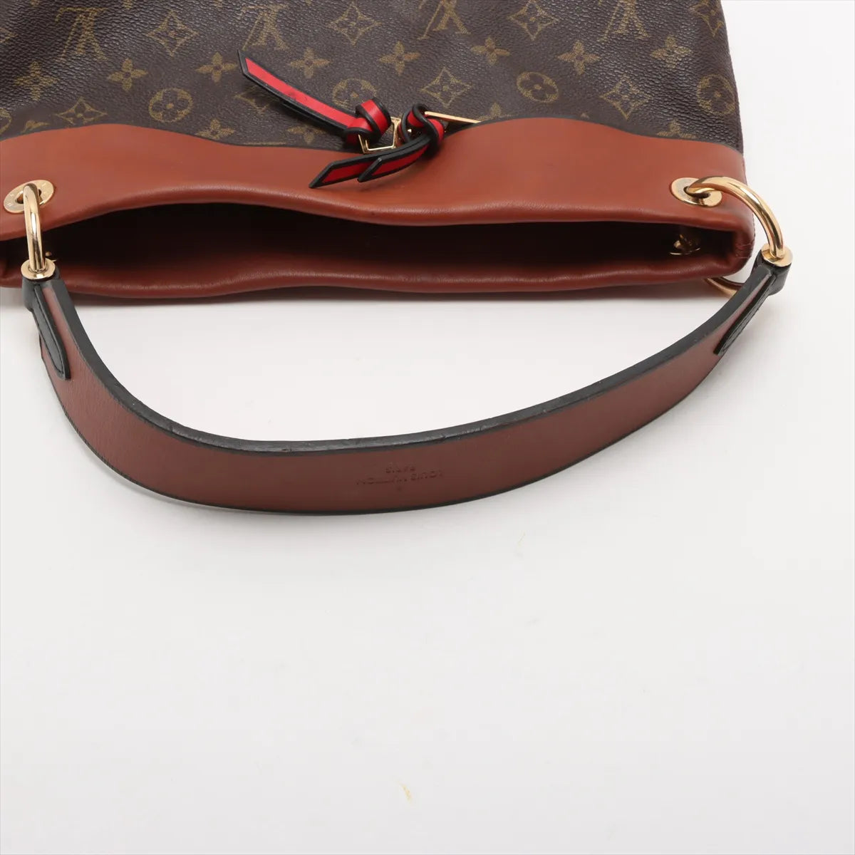 Louis Vuitton Monogram Tuileries Besace Hobo Bag Brown