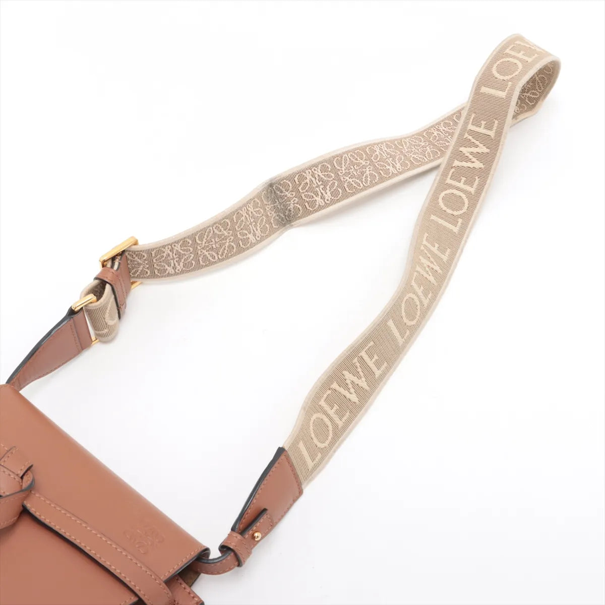 Loewe Mini Gate Dual Shoulder Bag Tan