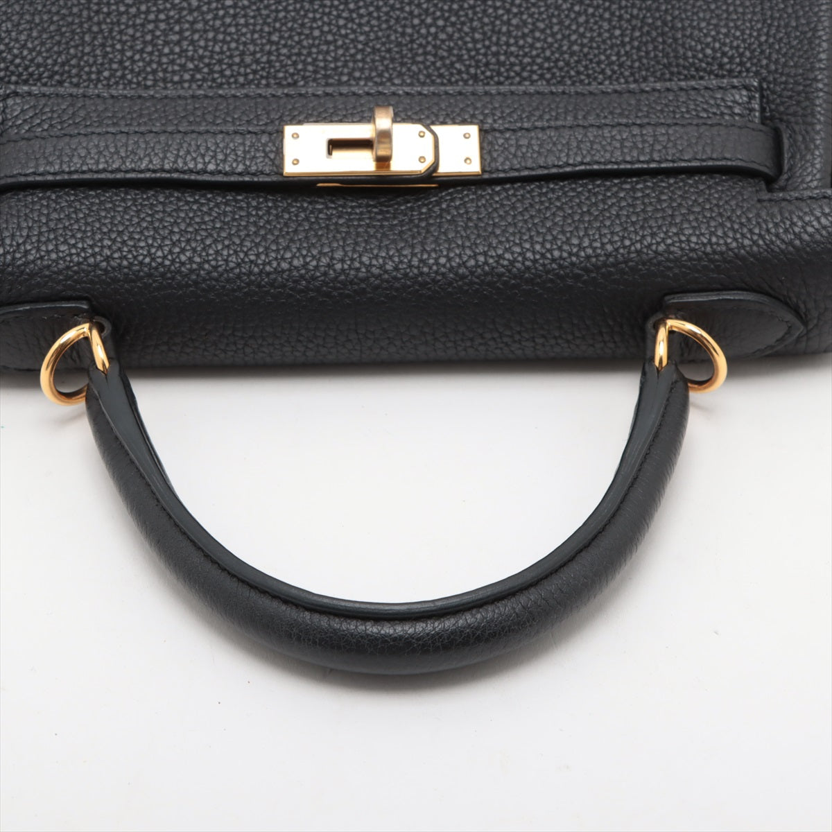 Hermes Kelly 25 Taurillon Clemence Shoulder Bag Black * PREORDER *