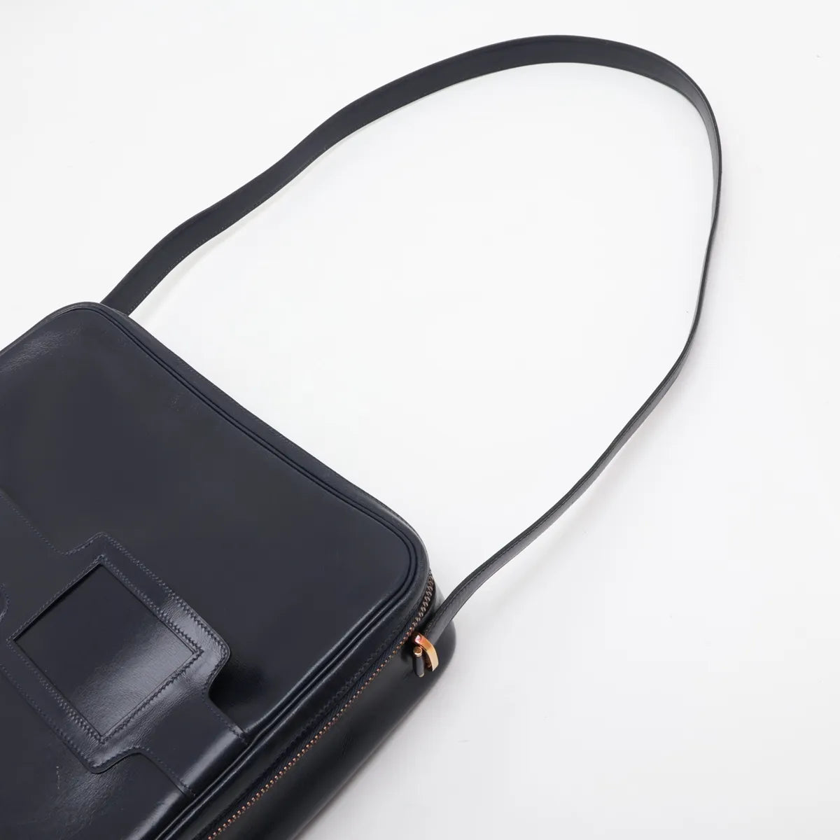 Hermes Vintage Box Calf Blue Indigo
