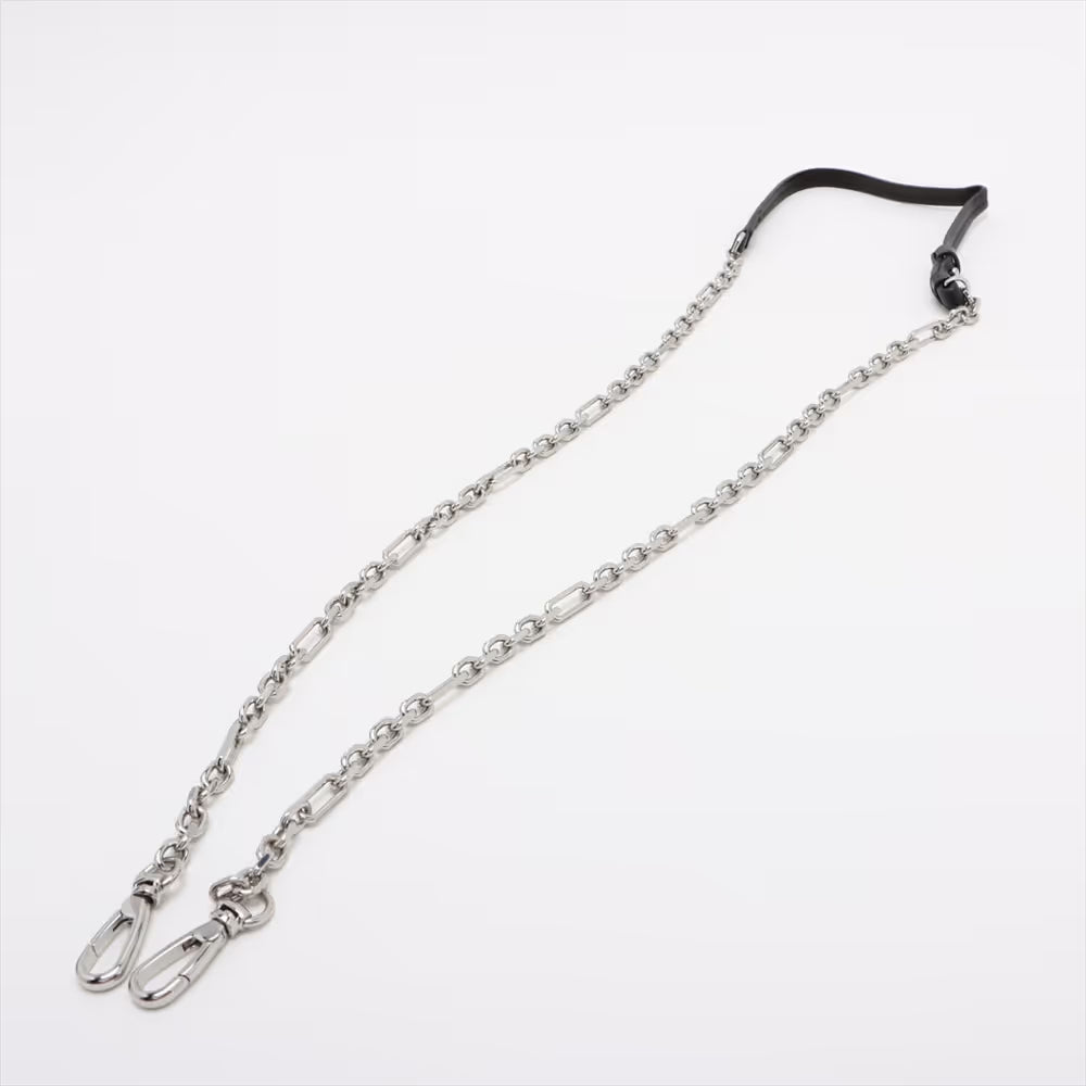 Maison Margiela Glam Slam Leather Chain Shoulder Bag Black