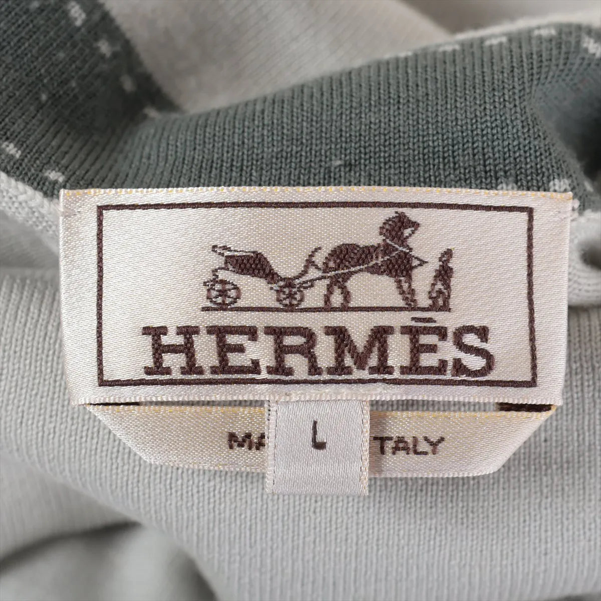 Hermès Wool Turtleneck Knit Light Grey