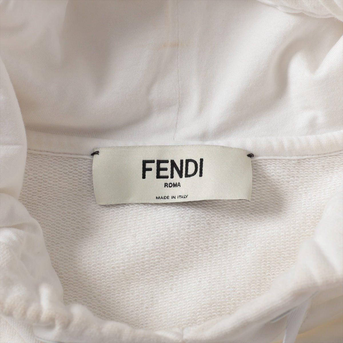 Fendi Cotton Hoodie White