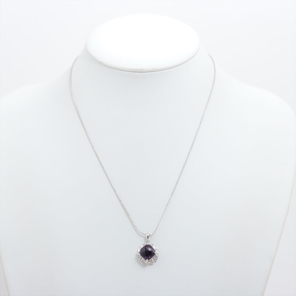 Okumura Yoshihiko Amethyst Diamond Necklace