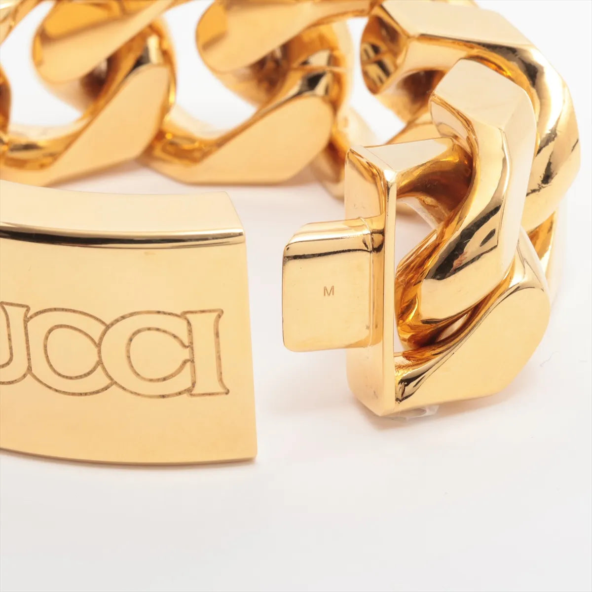 Gucci Logo Bar Chain Link Bracelet