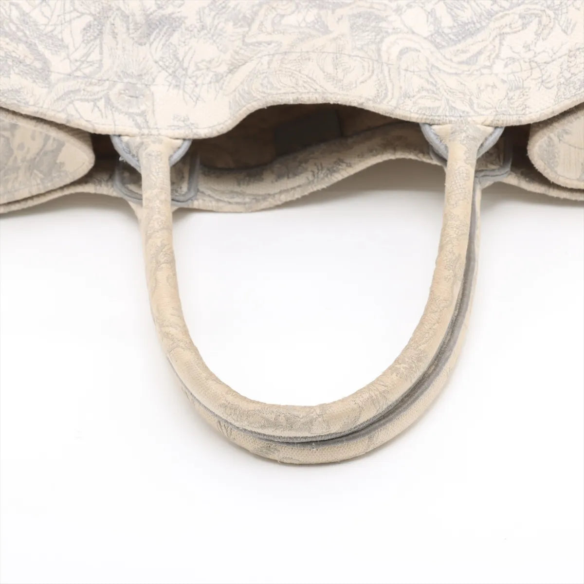 Christian Dior Toile De JouY Embroidery Medium Book Tote Gray