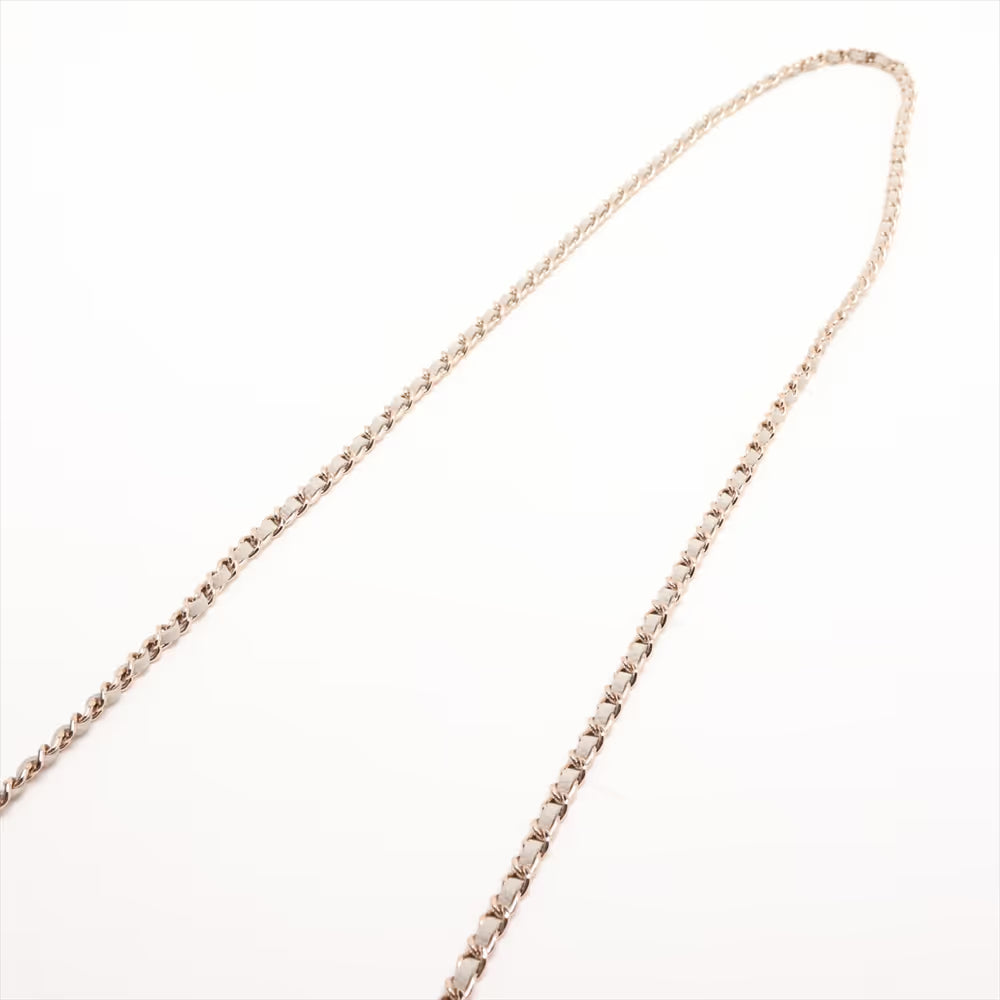 Chanel CC Logo Matelasse Caviar Skin Wallet on Chain Gray
