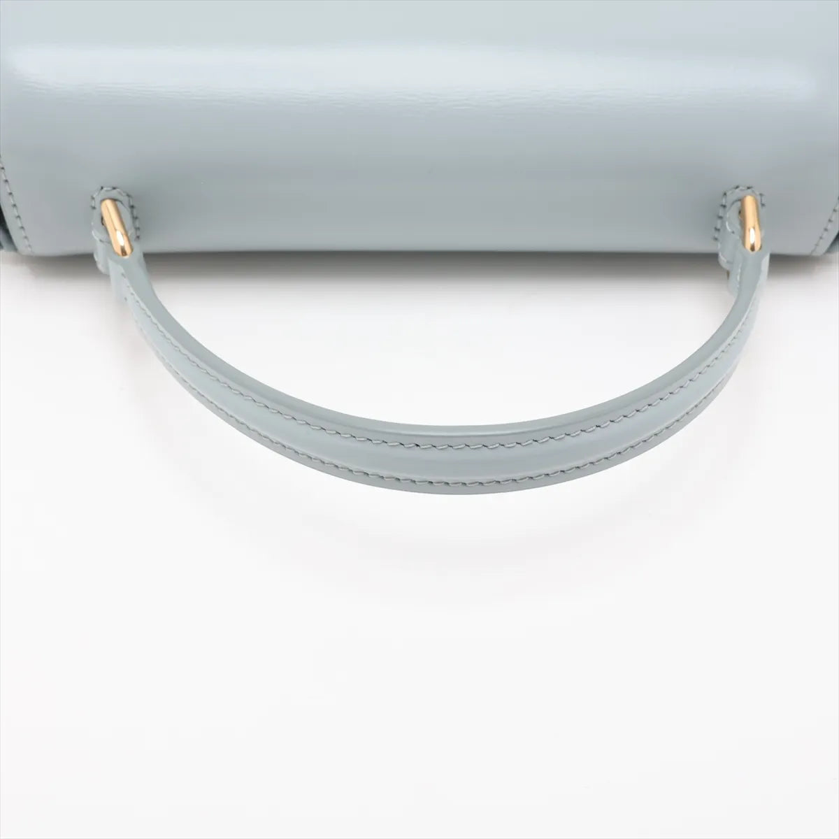 Celine Triomphe Teen Lola Leather Two-Way Handbag Blue