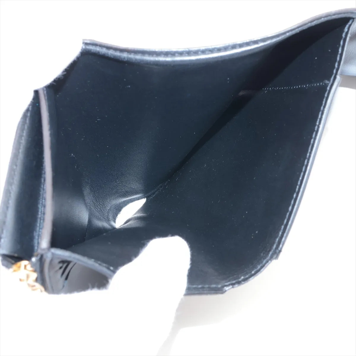 Louis Vuitton Monogram Flower Compact Wallet Black × Brown