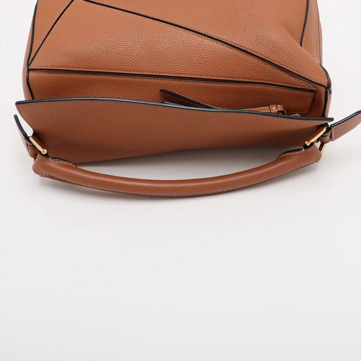Loewe Puzzle Leather Two-Way Shoulder Bag Brown