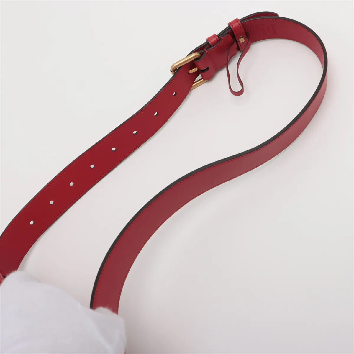 Gucci GG Marmont Leather Waist Bag Red