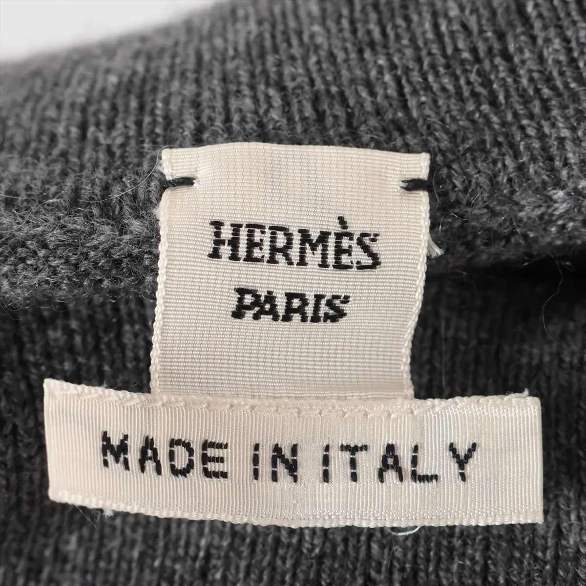 Hermes Cashmere Turtleneck Knit Gray