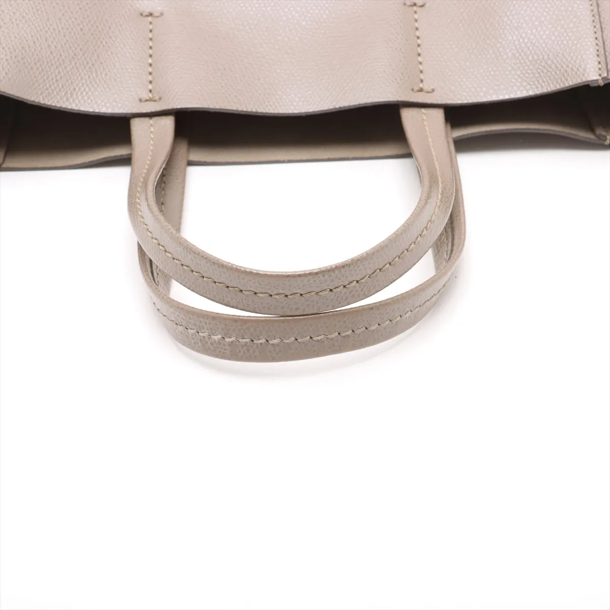 Celine Vertical Cabas Leather Two-Way Handbag Beige