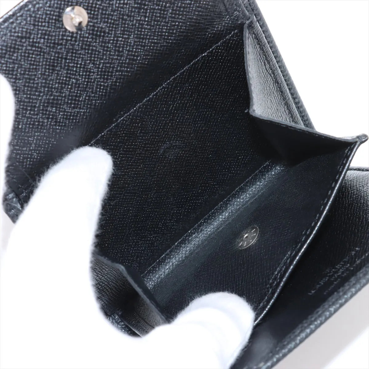 Louis Vuitton Taiga Compact Wallet Black