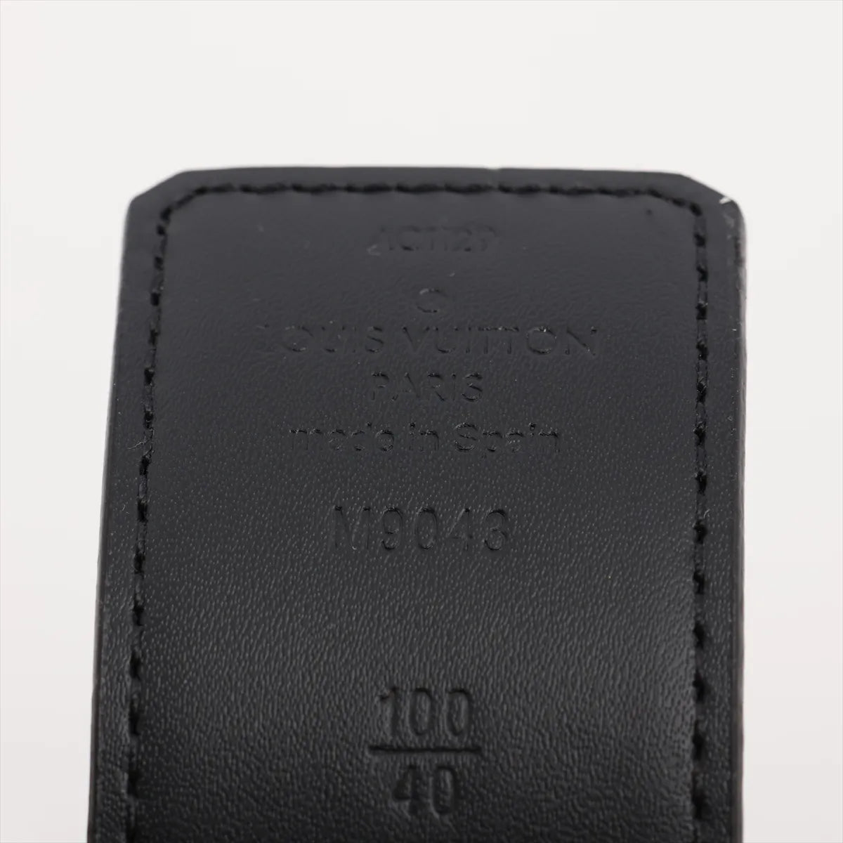 Louis Vuitton Monogram Eclipse LV Initiales Leather Belt