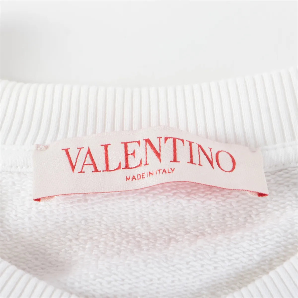 Valentino Fruits Beads Knitted Cotton Sweater White