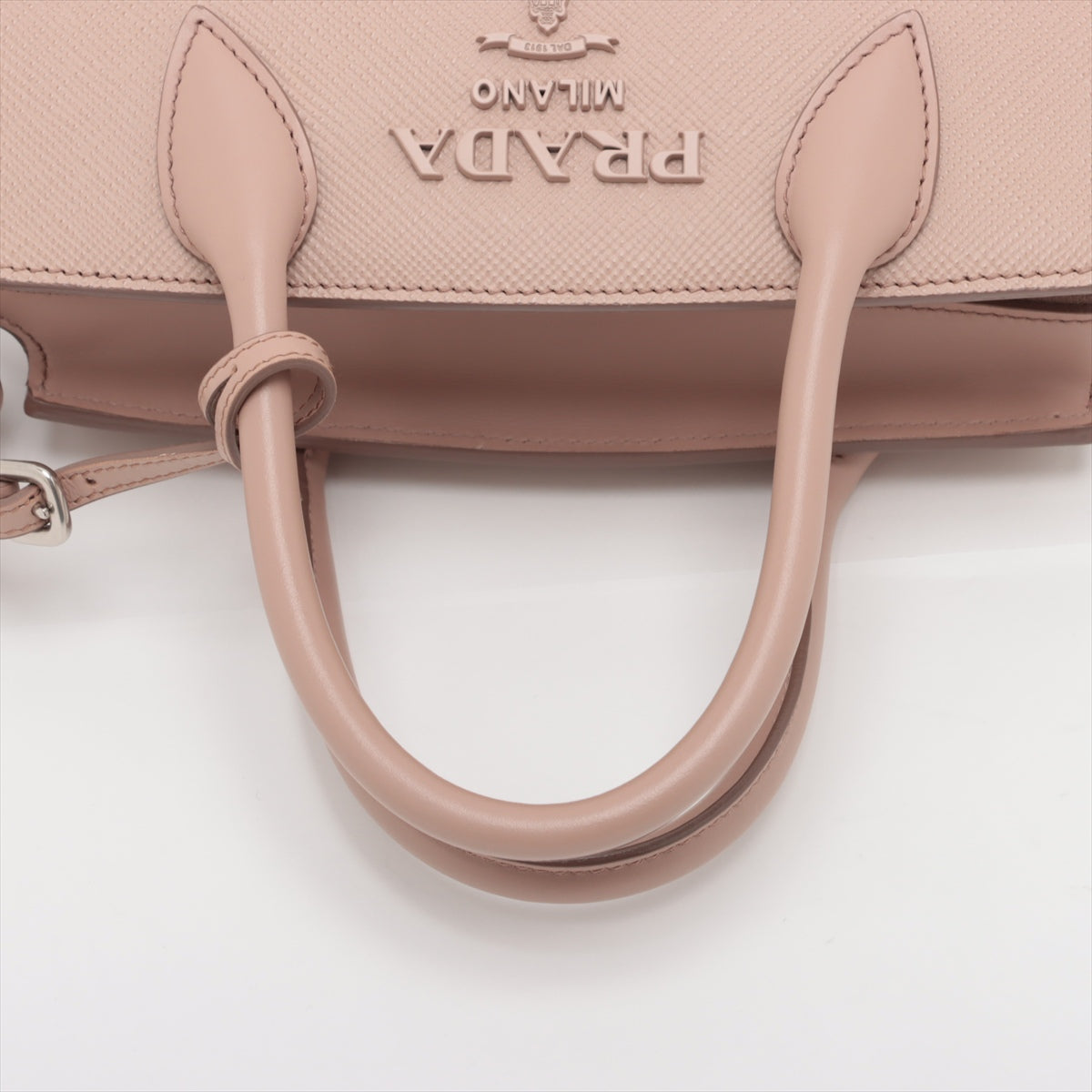 Prada Saffiano Monochrome Two-Way Shoulder Bag Pink Beige * PREORDER *