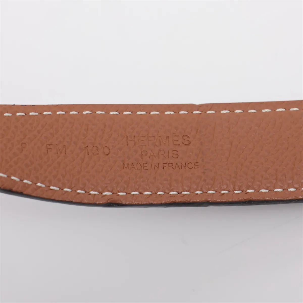 Hermès Mini Constance H Leather Belt Black