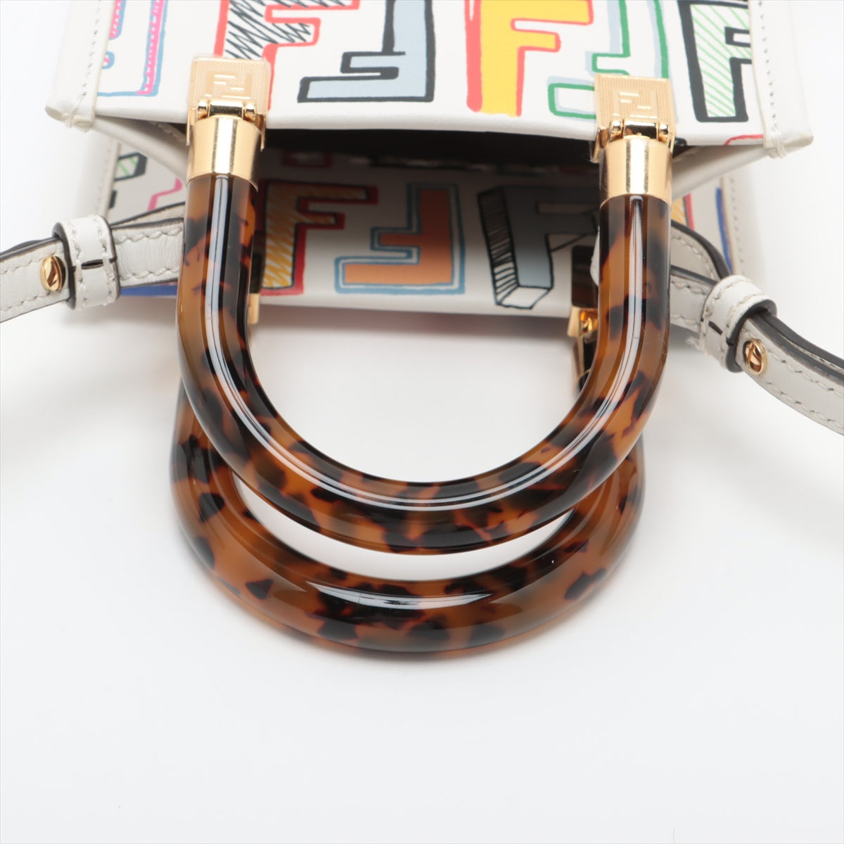 Fendi Sunshine Small Shopper Leather Two-Way Handbag Multicolor * PREORDER *