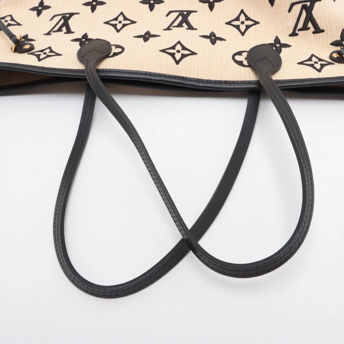 Louis Vuitton By The Pool Neverfull MM Beige x Black