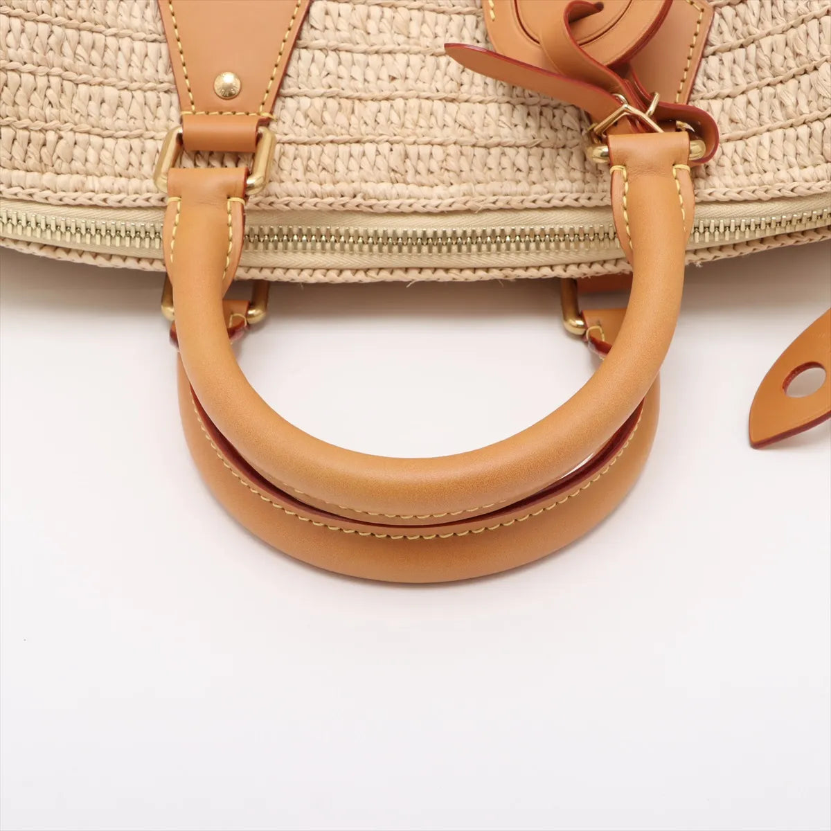 Louis Vuitton Raffia Speedy 30 Bandoulière Bag Beige