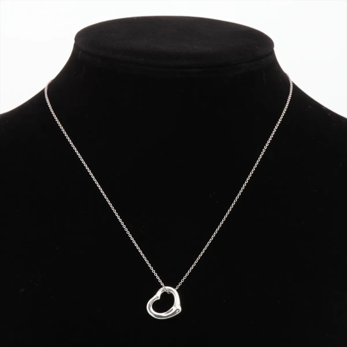 Tiffany & Co. Open Heart Necklace Silver