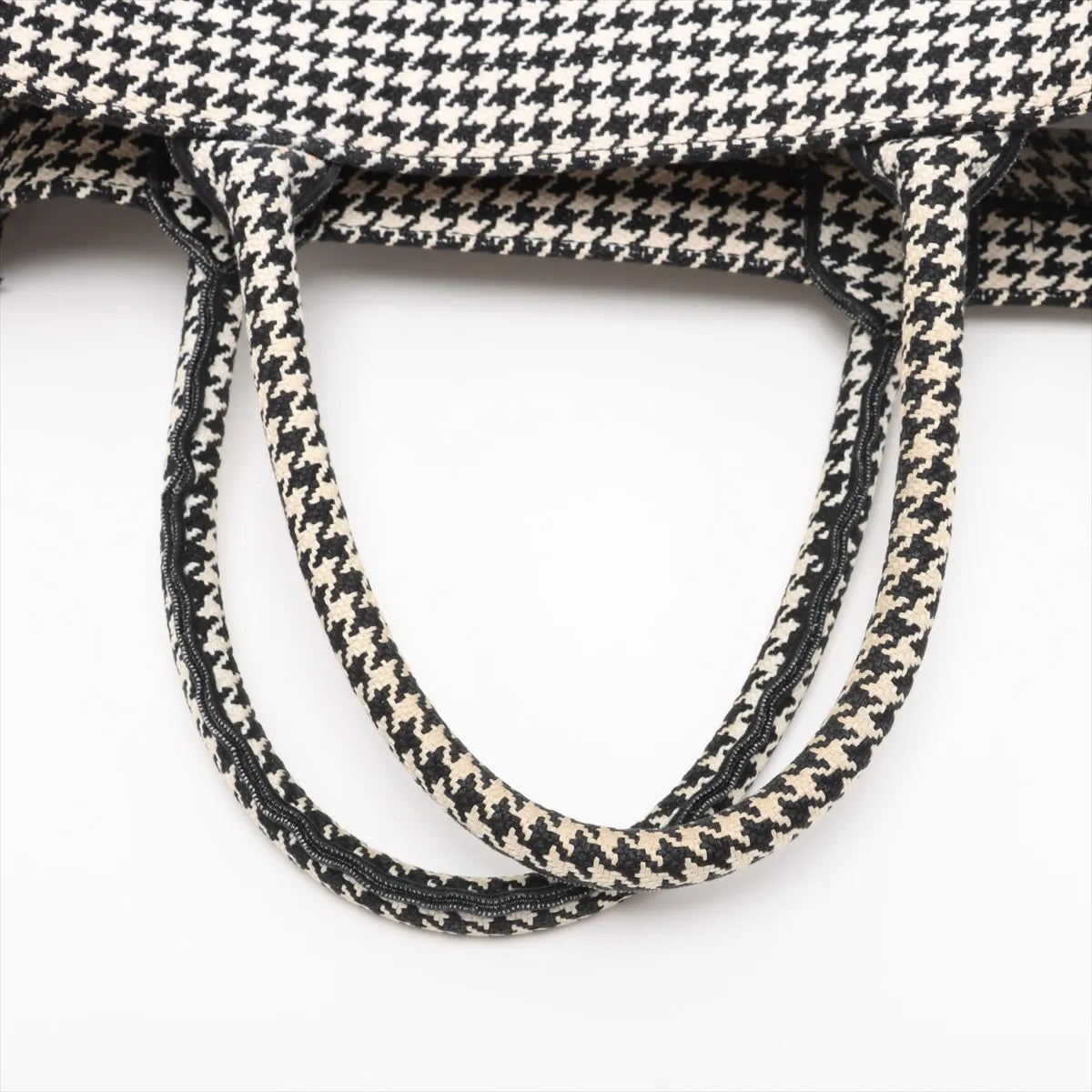Christian Dior Medium  Canvas Book Tote Black x White