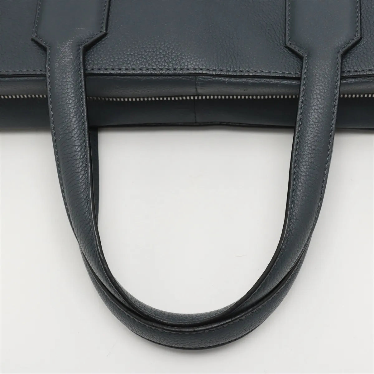 Loewe Goya Leather Two-Way Business Bag Gray
