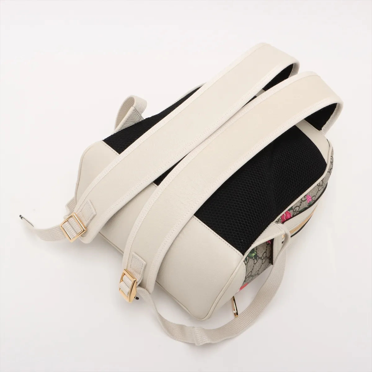 Gucci GG Floral Ophidia Backpack White